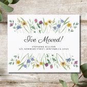 Papier Budget que j'ai déplacé Faire-part de déplacement