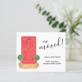 Papier Budget que j'ai déplacé porte rouge Faire-part de  (Debout devant)