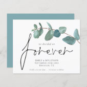 Papier Budget que nous avons décidé sur Forever EucalyptU (Devant / Derrière)