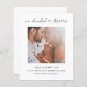 Papier Budget Que Nous Avons Décidé Sur Forever Photo Fia (Devant / Derrière)