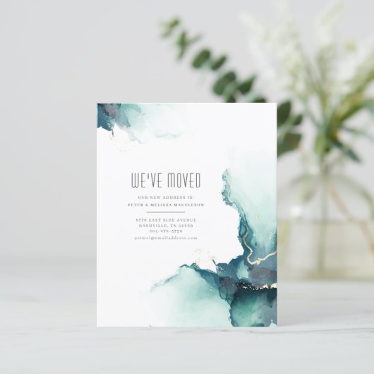 Papier Budget que nous avons déplacé Faire-part de déplac (Debout devant)