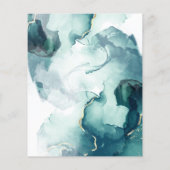 Papier Budget que nous avons déplacé Faire-part de déplac (Dos)