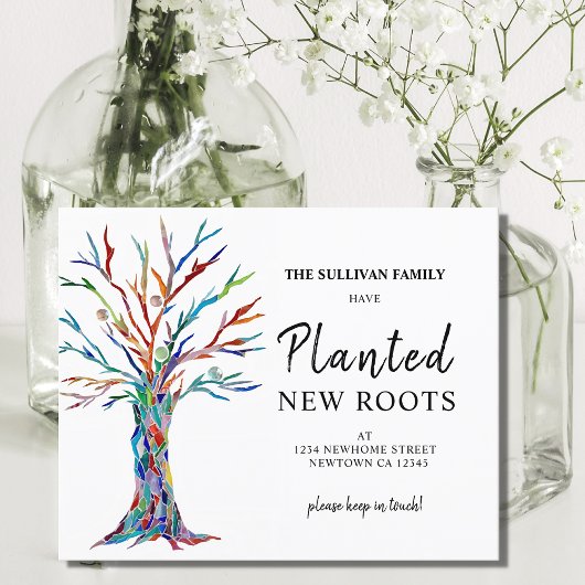 Papier Budget que nous avons déplacé Faire-part de l'arbr