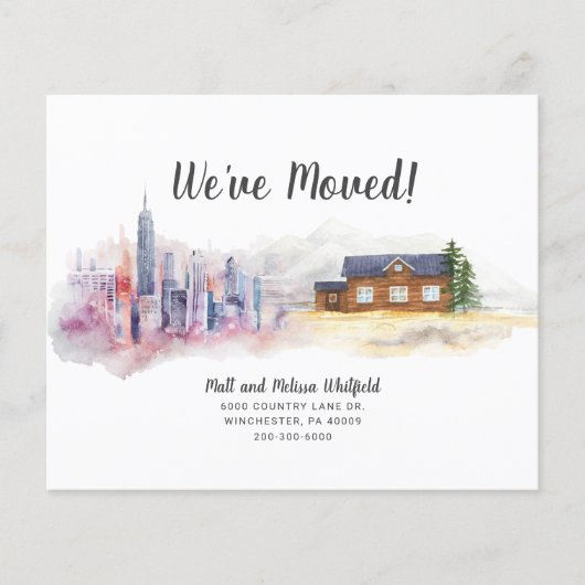 Papier Budget que nous avons déplacé le Faire-part de dép (Devant)