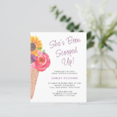 Papier Budget qu'elle a été récupérée Invitation Fête des (Debout devant)