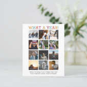 Papier BUDGET Quelle année photo Noël année en revue (Debout devant)