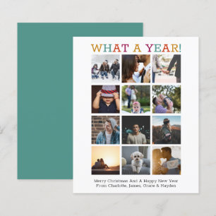 Papier BUDGET Quelle année photo Noël année en revue