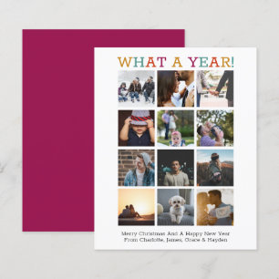 Papier BUDGET Quelle année photo Noël année en revue