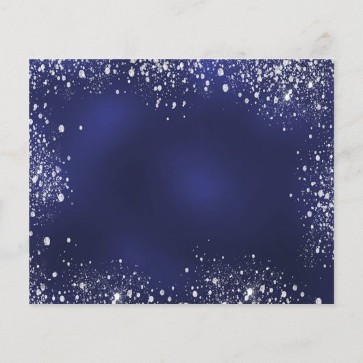 Papier Budget Quinceanera habit bleu marine sauver la dat (Dos)