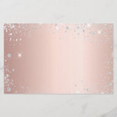 Papier Budget Quinceanera masquerade rose or date de sauv (Dos)