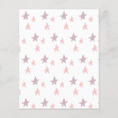Papier Budget Rainbow Boho oh bébé Fête de naissance Rose (Dos)