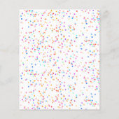 Papier Budget Rainbow Confetti Faire-part de mariage (Dos)