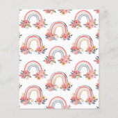 Papier BUDGET Rainbow Drive Par Baby shower Invitation (Dos)