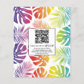 Papier BUDGET Rainbow gay lesbienne faire-part de mariage (Dos)