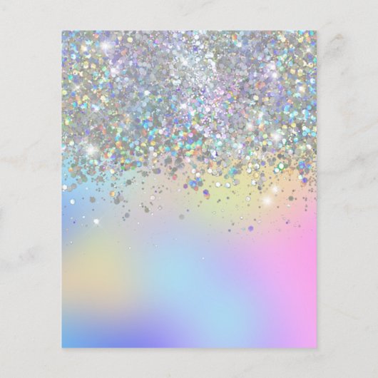Papier Budget Rainbow Parties scintillant Foil Balloon 3e (Dos)
