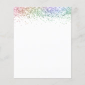 Papier Budget Rainbow Parties scintillant QR Code Détails (Dos)