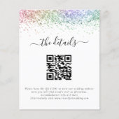 Papier Budget Rainbow Parties scintillant QR Code Détails (Devant)