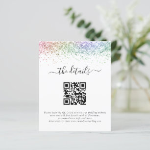 Papier Budget Rainbow Parties scintillant QR Code Détails