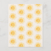 Papier Budget Ray of Sunshine Baby shower Invitation (Dos)