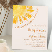 Papier Budget Ray of Sunshine Boho Baby shower Invitation