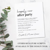 Papier Budget Réception de mariage simple Invitation