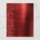 Papier Budget Red Glam Parties scintillant 21e anniversai (Dos)