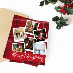 Papier Budget Red Plaid Instantané Multi Photo Noël<br><div class="desc">** LE PAPIER SATIN EST PAPIER MINCE. METTEZ À NIVEAU LE PAPIER POUR UN PAPIER PLUS ÉPAISSE. A UNE OPTION POUR ENVELOPPES. *** Économisez de l'argent sur les cartes de Noël avec cette carte plus petite qui a une option pour les enveloppes. Chauffez vos vacances en famille et entre amis...</div>