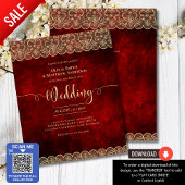 Papier BUDGET RED Rustic Gold Mariage