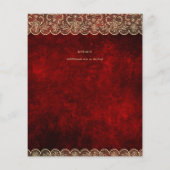 Papier BUDGET RED Rustic Gold Mariage (Dos)