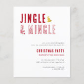 Papier Budget Red & White Jingle & Mingle Christmas Party (Devant)