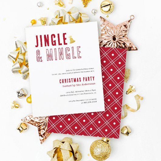 Papier Budget Red & White Jingle & Mingle Christmas Party
