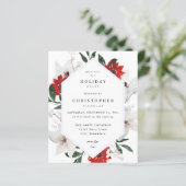 Papier Budget Red & White Noël Fête Florale (Debout devant)