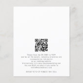 Papier Budget Rejoignez-nous Script Photo QR Code Mariage (Dos)