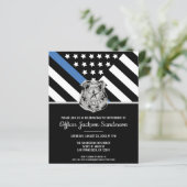 Papier Budget Retraite de la police Ligne bleue Drapeau I (Debout devant)