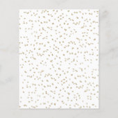 Papier Budget Retraite Partie Confetti Script Invitation (Dos)