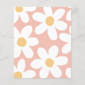 Papier Budget Retro Daisy Boho Super fille fête d'anniver (Dos)