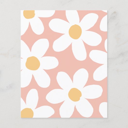 Papier Budget Retro Daisy Boho Super fille fête d'anniver (Dos)