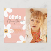 Papier Budget Retro Daisy Photo Super Anniversaire (Devant)
