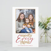 Papier Budget Retro Joyeux Tout Vacances Photo (Debout devant)