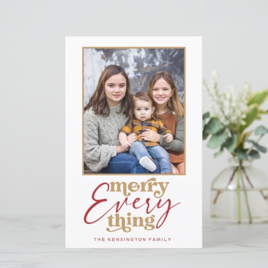 Papier Budget Retro Joyeux Tout Vacances Photo (Debout devant)