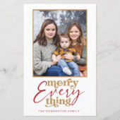 Papier Budget Retro Joyeux Tout Vacances Photo (Devant)