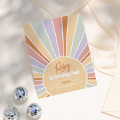 Papier Budget Retro Sunshine Super Fille fête d'anniversa