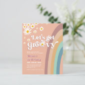 Papier Budget Retro Super Daisy Rainbow Anniversaire (Debout devant)