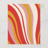 Papier Budget Retro Super les années 70 Ivory Red Wedding (Dos)