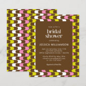 Papier Budget Retro Super Lime rose Fête des mariées Brow (Devant / Derrière)