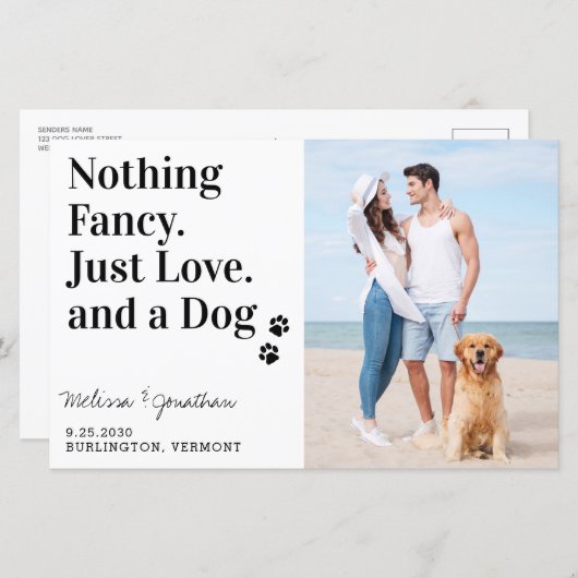 Papier Budget Rien De Fancy Just Love Chien Enregistrer L (Devant / Derrière)