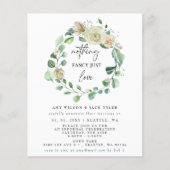 Papier Budget Rien De Fancy Just Love Faire-part (Devant)