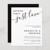 Papier Budget Rien De Fancy Just Love Faire-part de maria (Devant / Derrière)