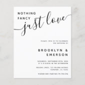 Papier Budget Rien De Fancy Just Love Faire-part de maria (Devant)