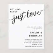 Papier Budget Rien De Fancy Just Love Faire-part de maria (Devant)